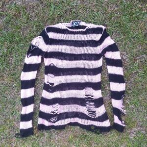 Courtney Distress Knit Sweater